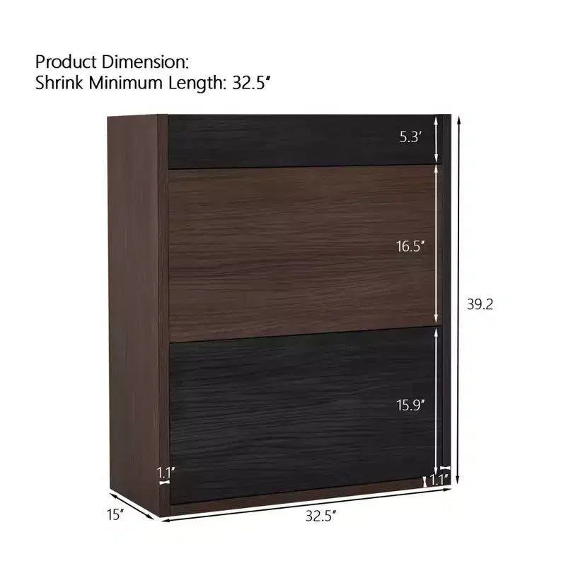 Armoire à chaussures extensible, armoire à chaussures rotative avec tiroir, armoire de rangement multifonctionnelle pour le salon