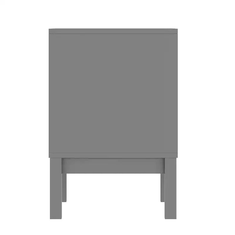 Table de chevet double tiroir pour enfants avec cadre en bois massif, table d'appoint pour chambre d'enfant