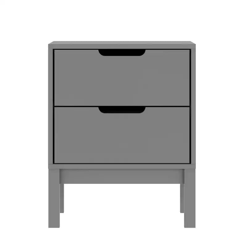Table de chevet double tiroir pour enfants avec cadre en bois massif, table d'appoint pour chambre d'enfant