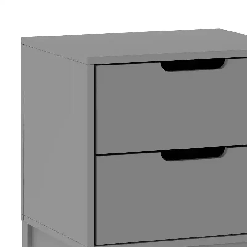 Table de chevet double tiroir pour enfants avec cadre en bois massif, table d'appoint pour chambre d'enfant