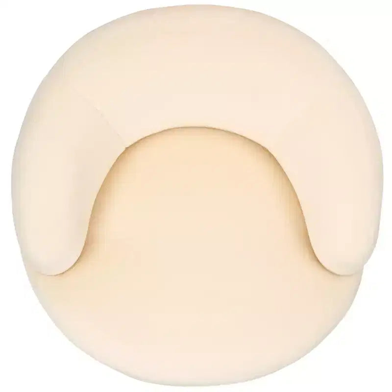 Fauteuil pivotant en fausse laine d'agneau