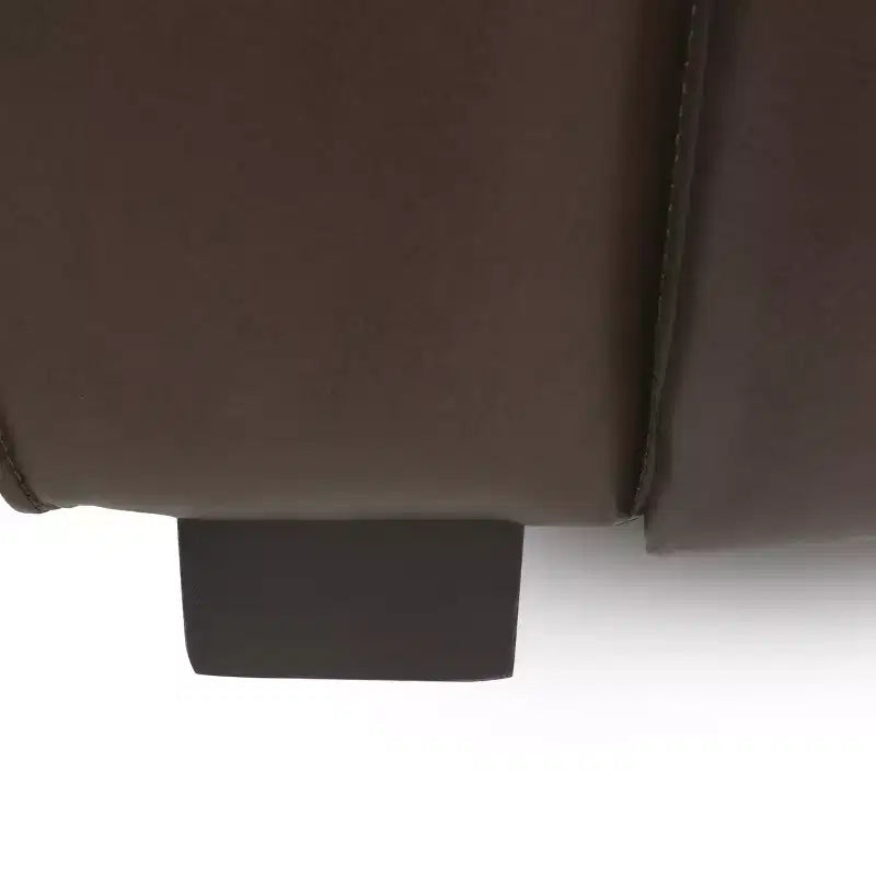 Canapé 3 places contemporain en similicuir avec accoudoirs carrés et pieds en bois de bouleau