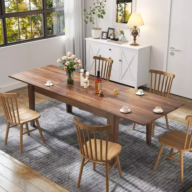 Grande table à manger extensible, Table de cuisine en MDF