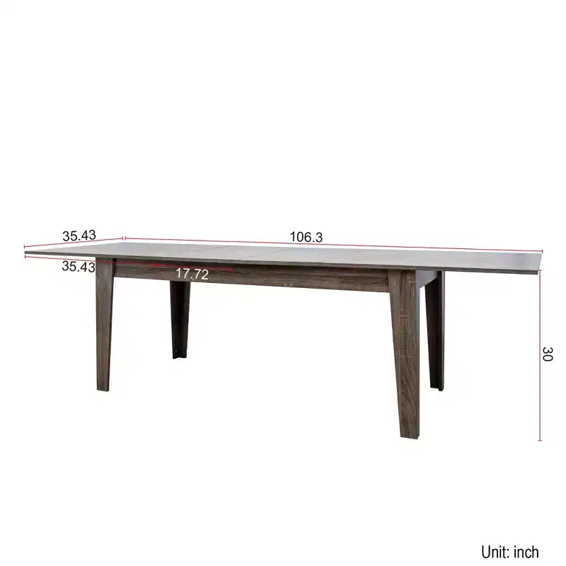Grande table à manger extensible, Table de cuisine en MDF