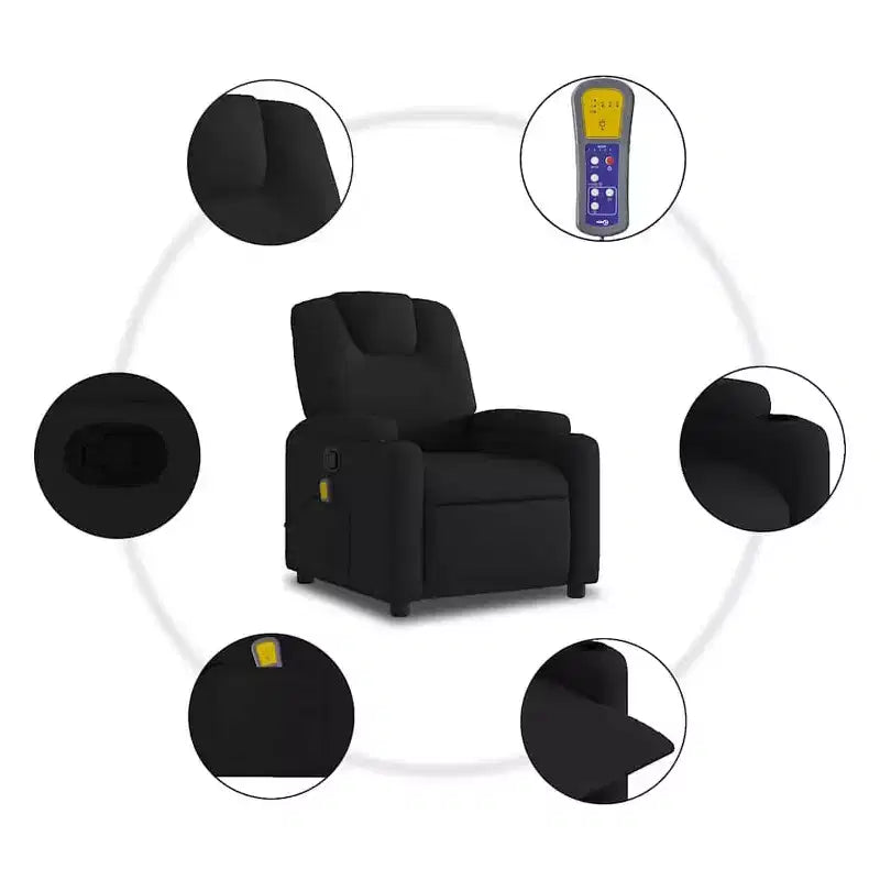 Fauteuil inclinable 100 % polyester, métal, contreplaqué, individuel