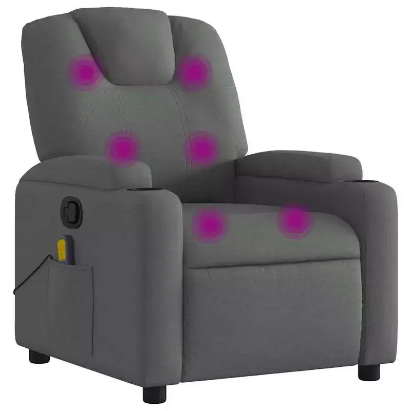 Fauteuil inclinable 100 % polyester, métal, contreplaqué, individuel