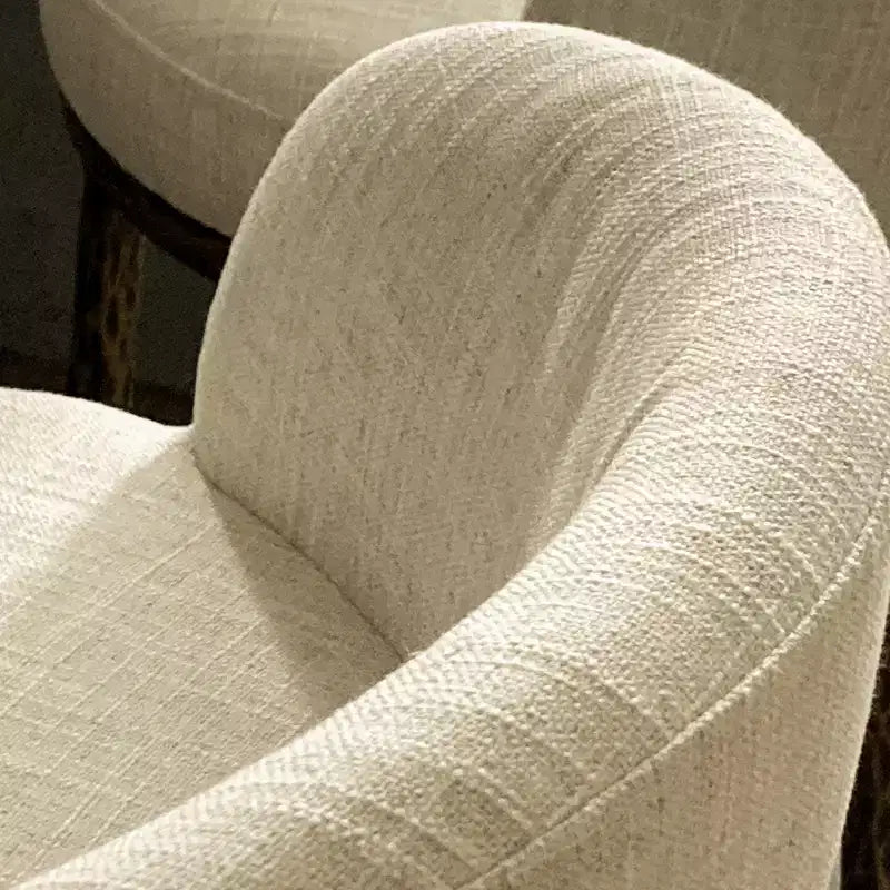 Lot de 2 tabourets de bar hauteur comptoir, tabourets de comptoir modernes rembourrés avec pieds en fer bronze martelé, chaises d'îlot en tissu bouclé pour salle à manger et bar