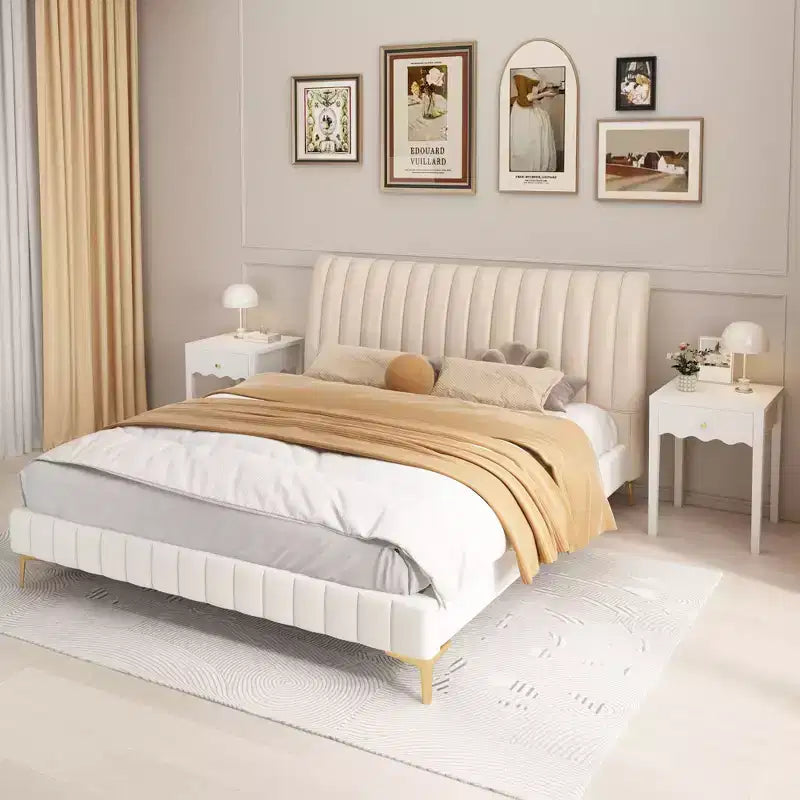 Table de chevet blanche avec tiroir, table de chevet moderne avec tablier ondulé, table d'appoint compacte pour chambre et salon, petite table d'appoint avec rangement