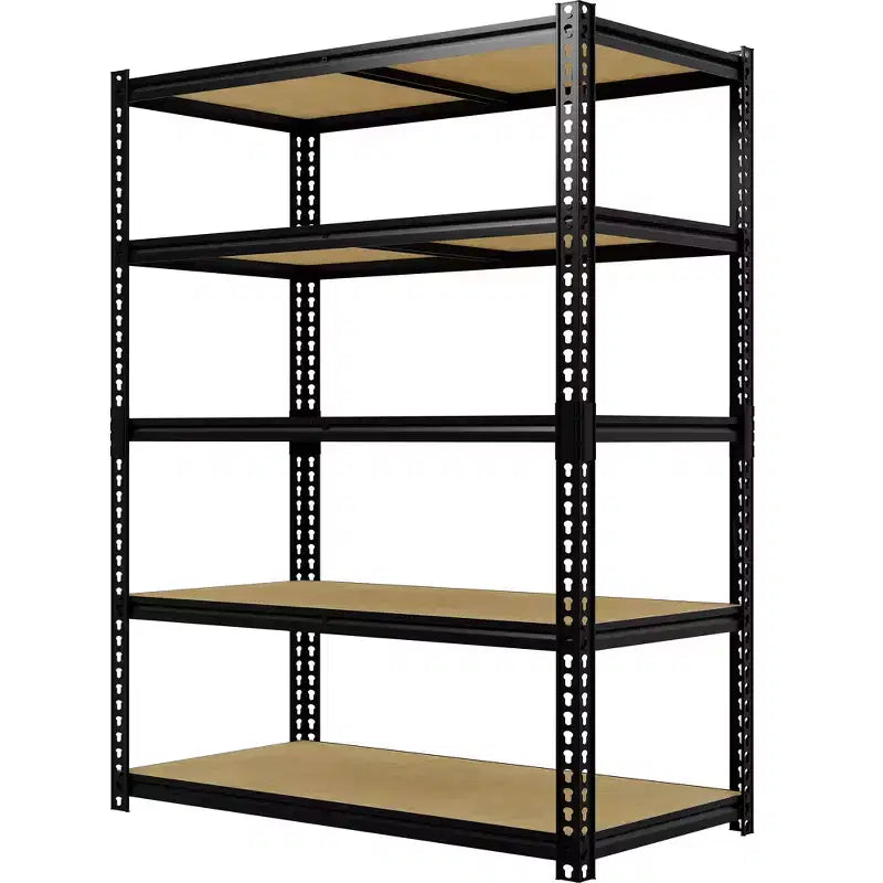 48 W 5-Tier Heavy Duty Garage Shelving Unit, 72H x 48W x 24D Adjustable Carbon Steel Storage Rack, 3000 lb Capacity