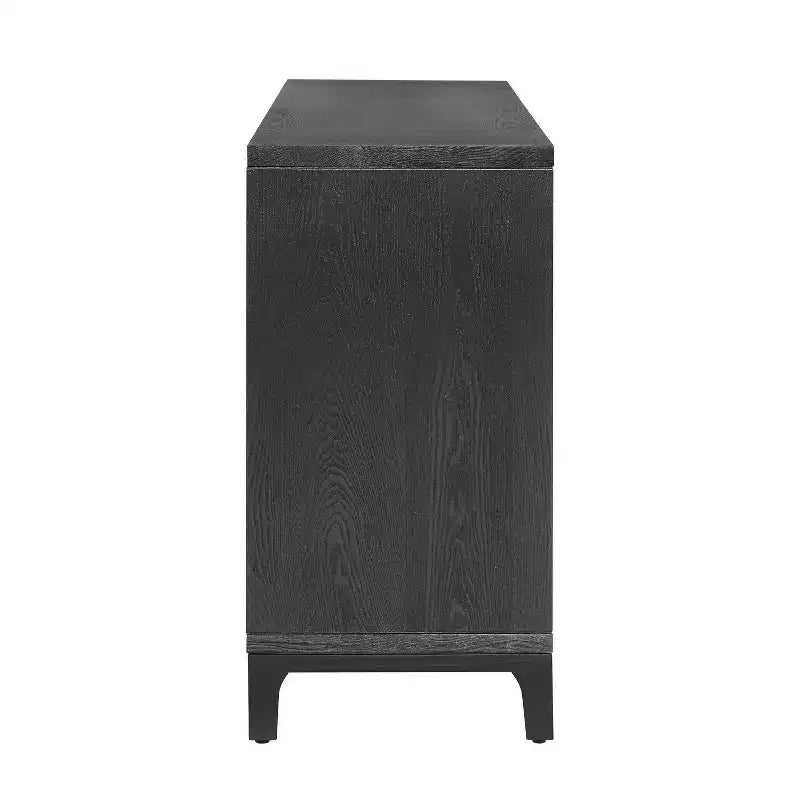 Christopher Knight Home Gree Buffet 4 portes tissé 3D de 150 cm de style milieu de siècle