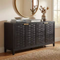 Christopher Knight Home Gree 59'' Mid-Century Modern 3D Woven 4-Door Sideboard Cabinet