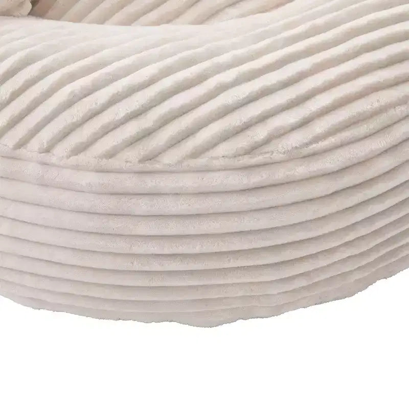 Canapé poire pour adultes et enfants, grand fauteuil poire en velours côtelé avec 3 oreillers et accoudoirs pour salon et chambre à coucher