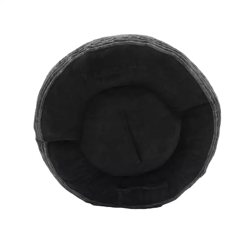 Canapé poire pour adultes et enfants, grand fauteuil poire en velours côtelé avec 3 oreillers et accoudoirs pour salon et chambre à coucher