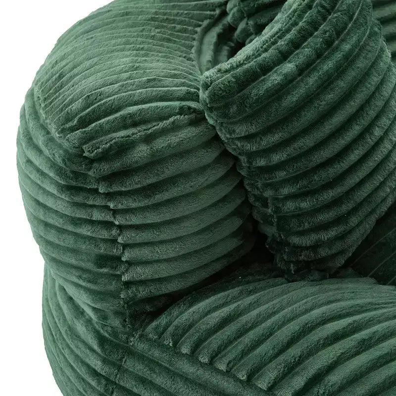 Canapé poire pour adultes et enfants, grand fauteuil poire en velours côtelé avec 3 oreillers et accoudoirs pour salon et chambre à coucher