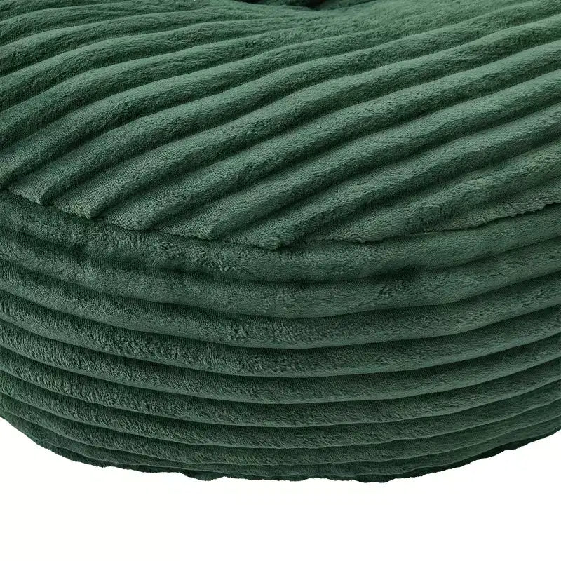 Canapé poire pour adultes et enfants, grand fauteuil poire en velours côtelé avec 3 oreillers et accoudoirs pour salon et chambre à coucher
