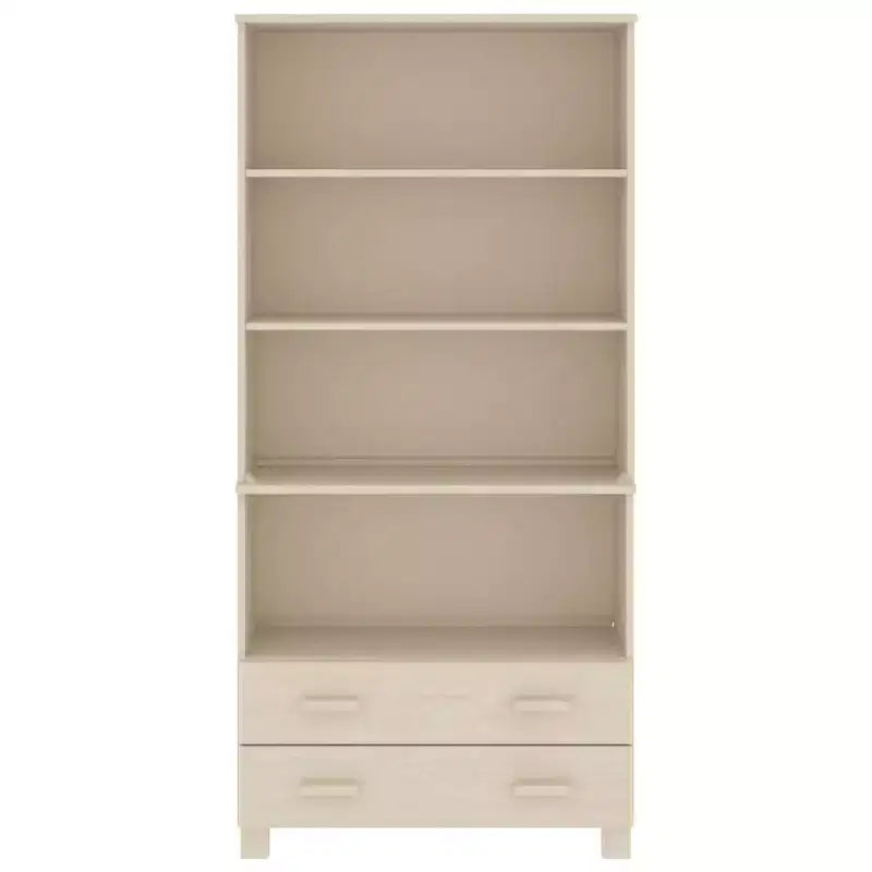 Highboard Lot de 2 Miel Pin massif Grand Highboard