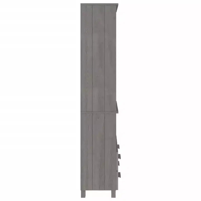 Highboard Lot de 2 Miel Pin massif Grand Highboard