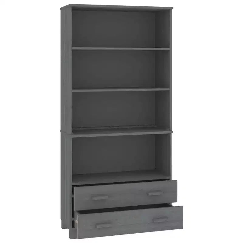 Highboard Lot de 2 Miel Pin massif Grand Highboard