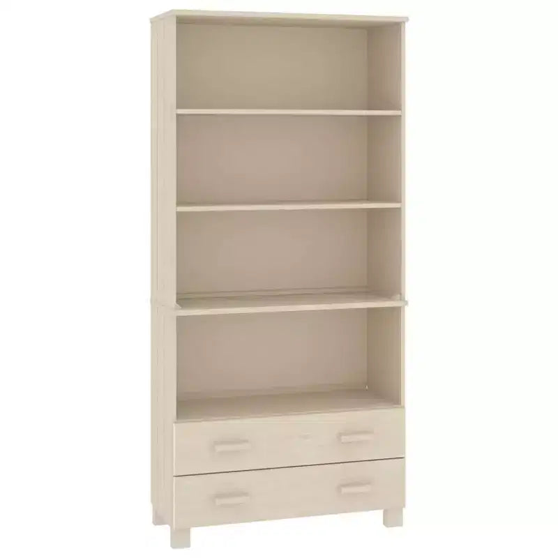 Highboard Lot de 2 Miel Pin massif Grand Highboard
