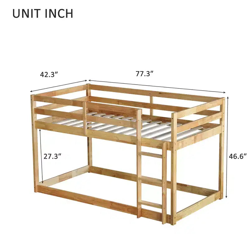 Cadre de lit simple avec rangement sous le lit, adapté aux enfants, en métal robuste