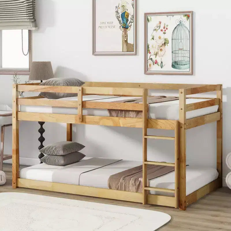 Cadre de lit simple avec rangement sous le lit, adapté aux enfants, en métal robuste