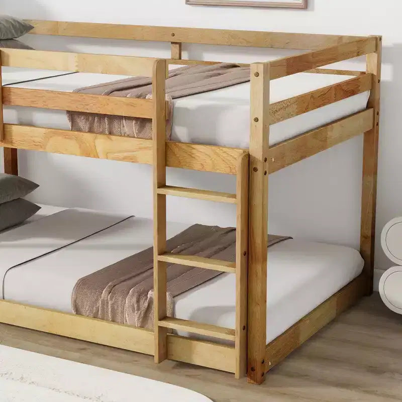 Cadre de lit simple avec rangement sous le lit, adapté aux enfants, en métal robuste